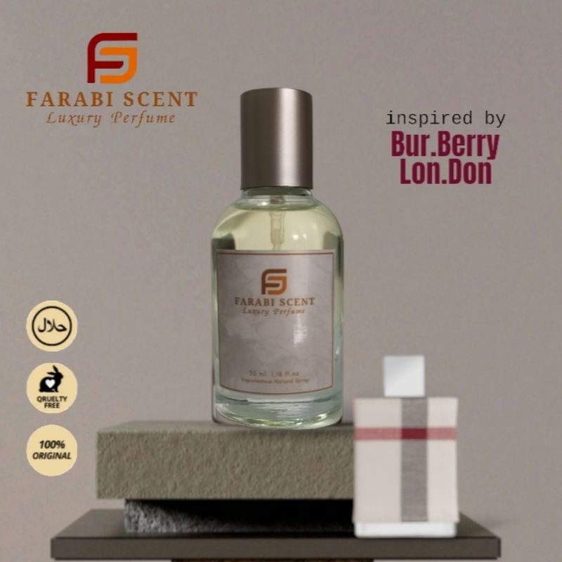 Farabi Scents Parfum Bur.Berry London . Parfum Wanita Pria Tahan Lama . Aroma Fresh citrus Floral  M