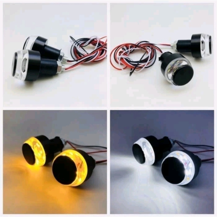 Lampu stang motor 1 pasang lampu jalu lampu sein jalu lampu drl sein
