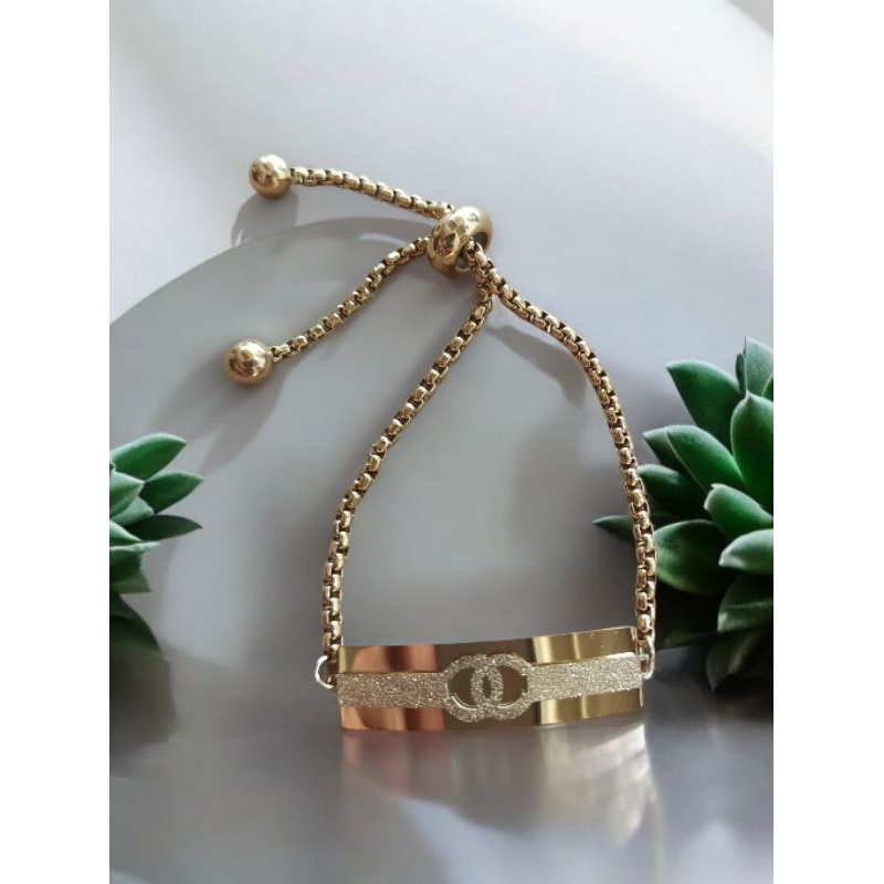 Gelang Serut Mtf Plat Titanium Premium Jewelry Ori 025 Mewah Dan Anti Karat/Luntur