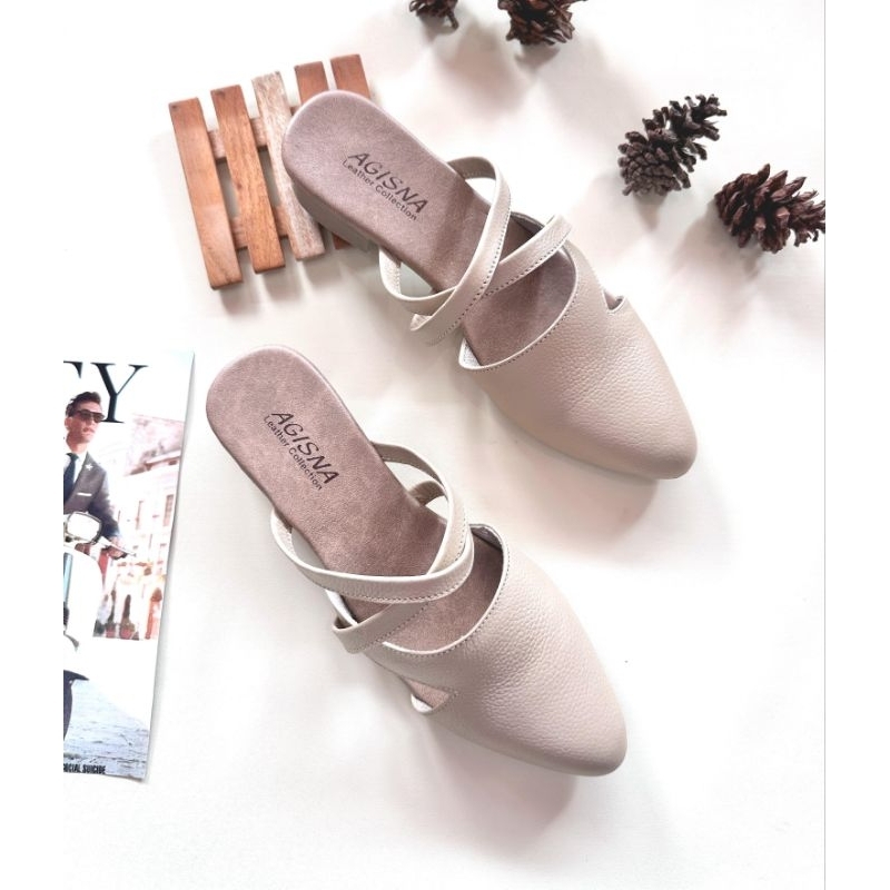 tutong wanita sepatu kulit sapi asli papirut garut model terbaru