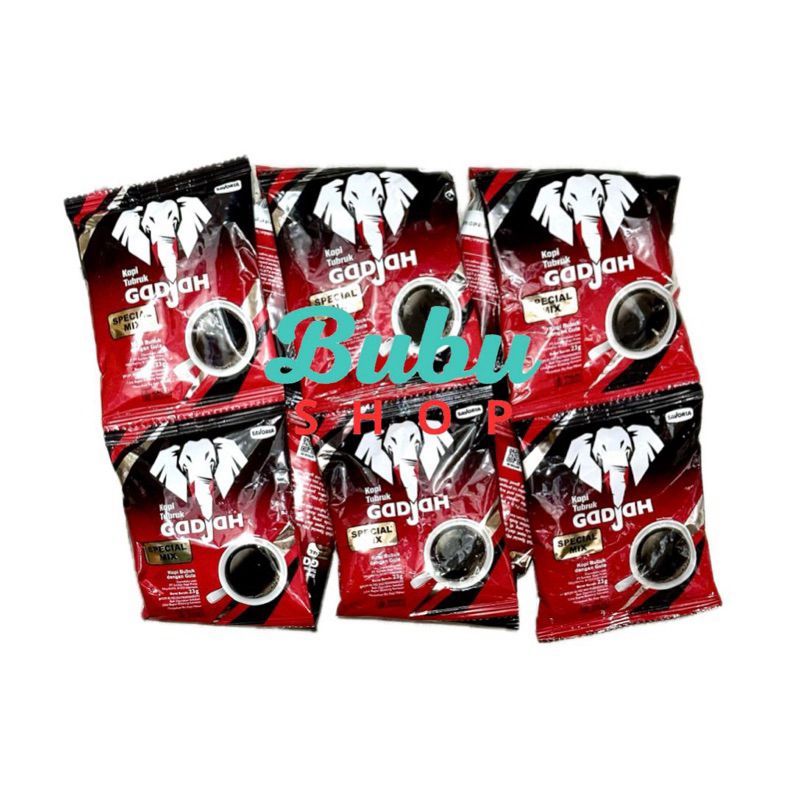 

Kopi special mix TUBRUK GAJAH renceng isi 10 sachet 23 gram