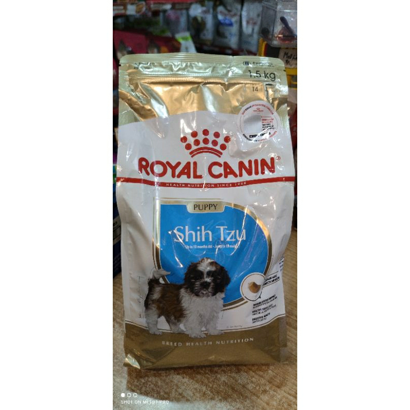 Royal canin shihtzu puppy 1,5kg dry food makanan khusus untuk anak anjing shitzu