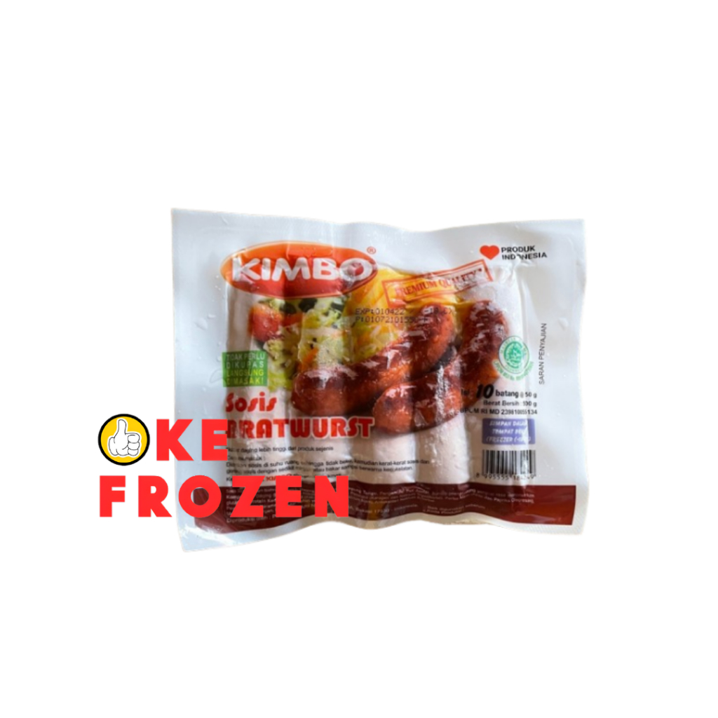 

KIMBO SOSIS BRATWURST 500GR ISI 10PCS / SOSIS AYAM DAN SAPI