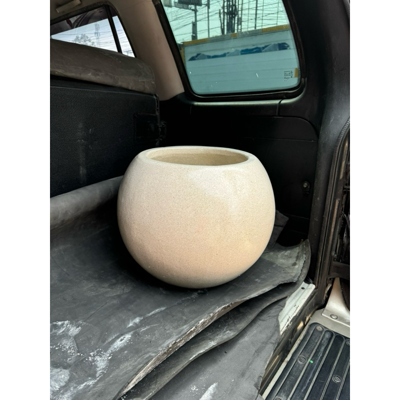 pot bulat tipe bola d50 teraso glossy