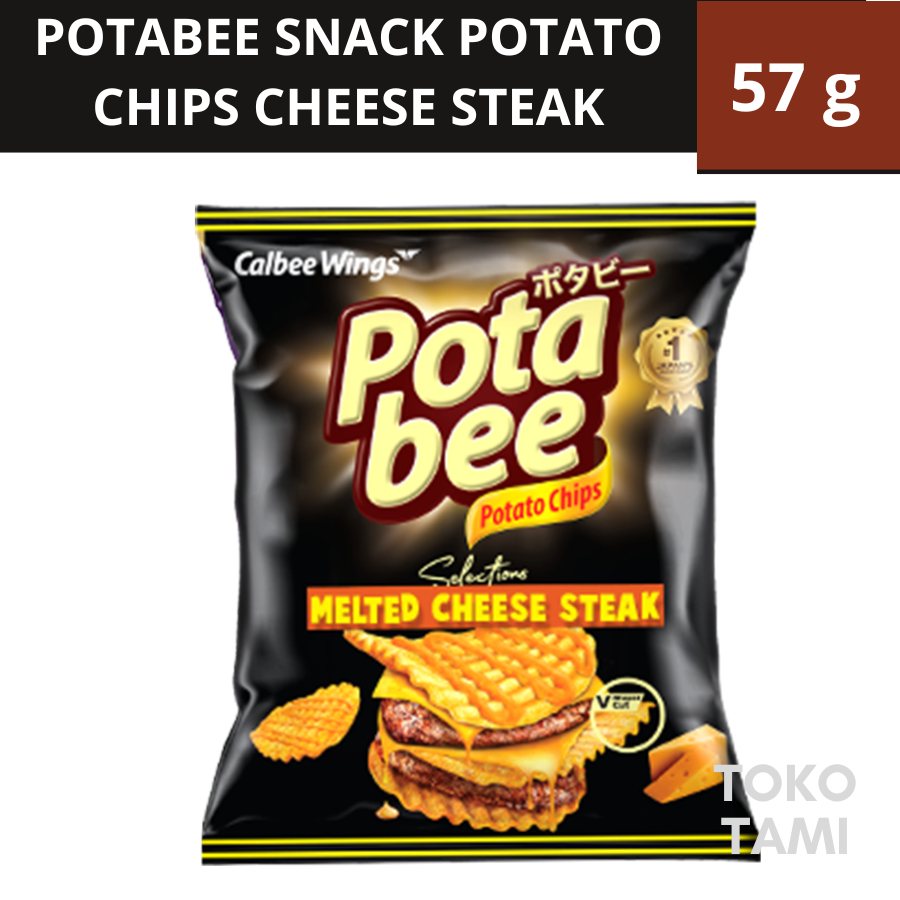 

Potabee Snack Potato Chips Melted Cheese Steak Kripik Kentang 57g