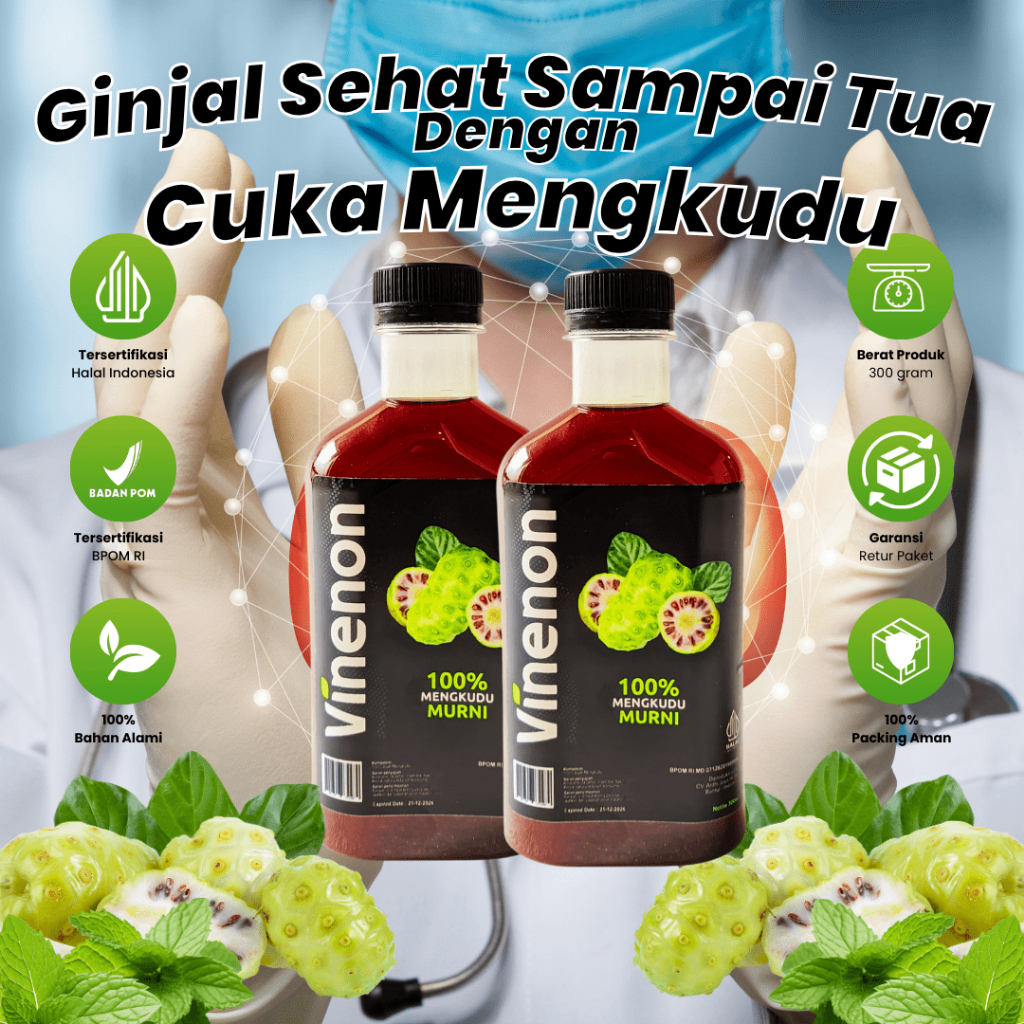 

Cuka Mengkudu Vinenon 100% Herbal Alami 2 Botol Penghancur Protein & Kolesterol Sehatkan Ginjal