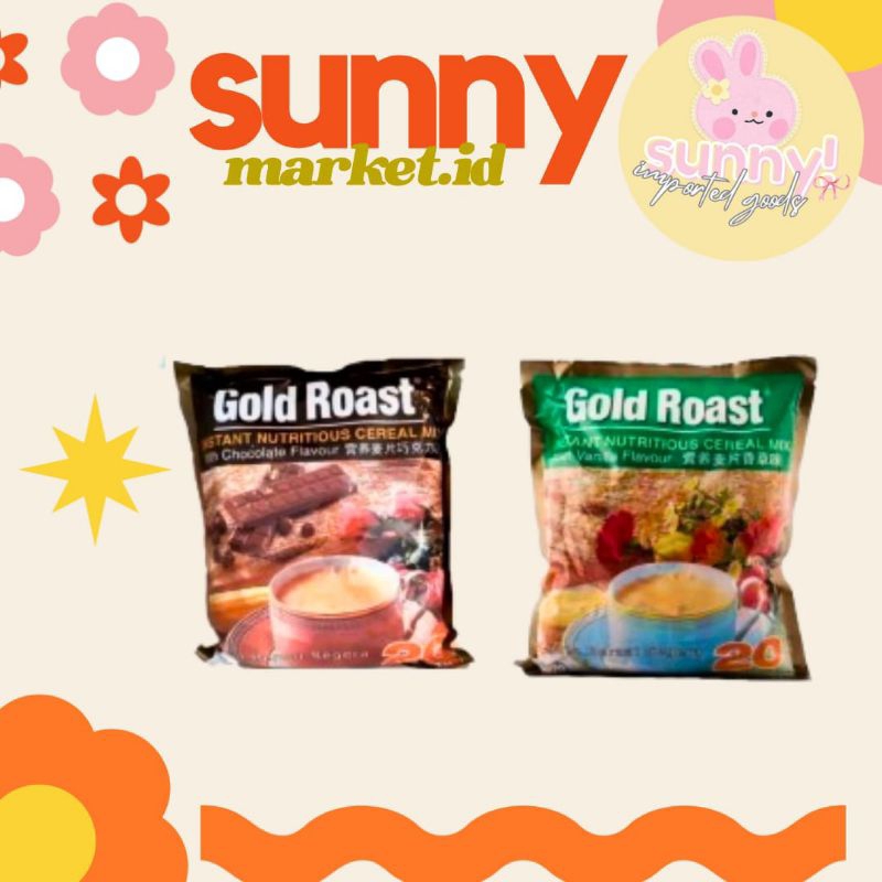 

SUNNYMARKET - GOLD ROAST NUTRITIOUS CEREAL MIX SEREAL INSTAN INSTANT VANILLA VANILA CHOCOLATE COKLAT