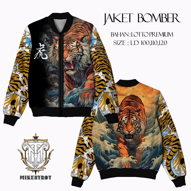 JAKET BOMBER MACAN JAKET BOMBER SHIO JAKET BOMBER PRINTING