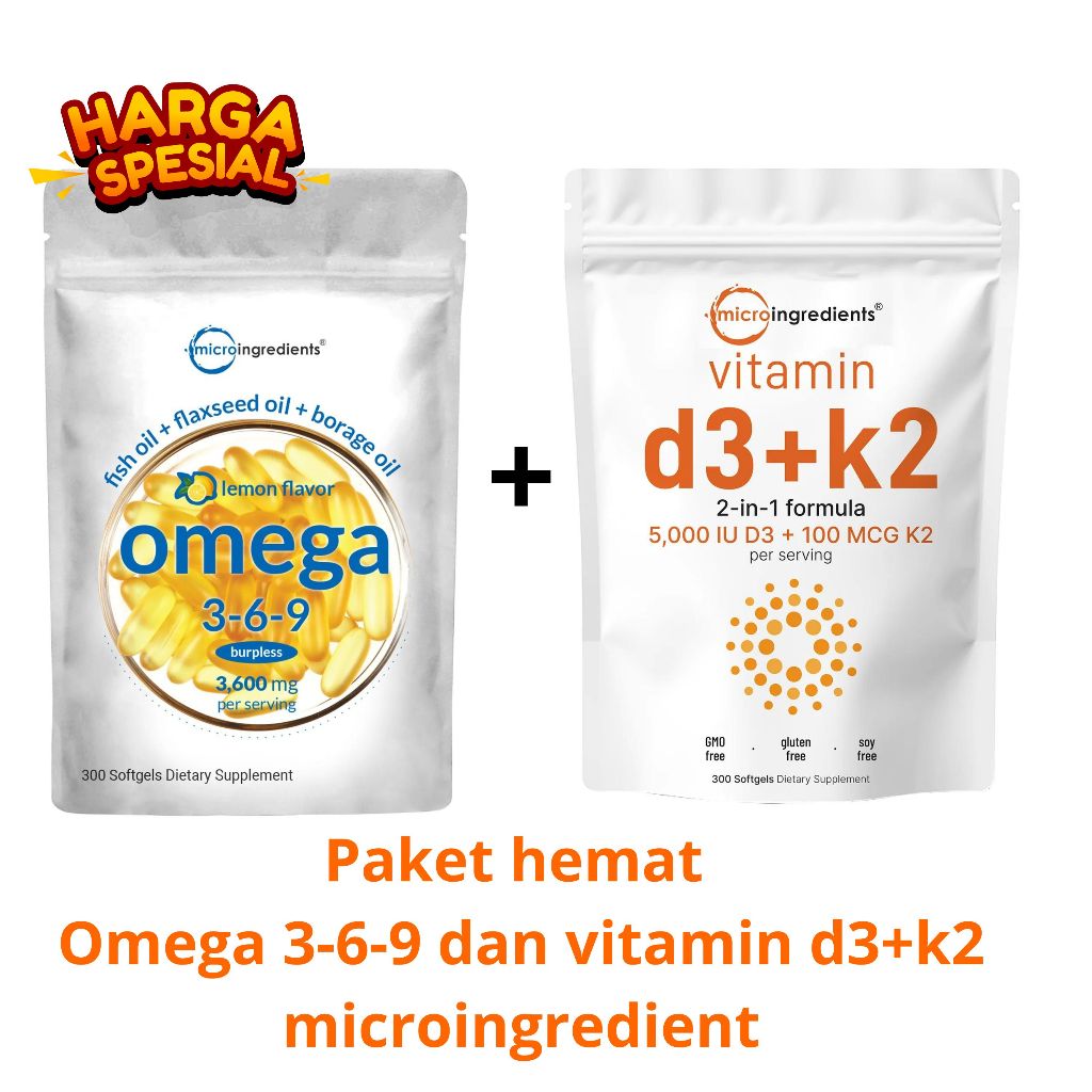 Promo vitamin d3 + k2 microingredients + Omega 3-6-9 softgel