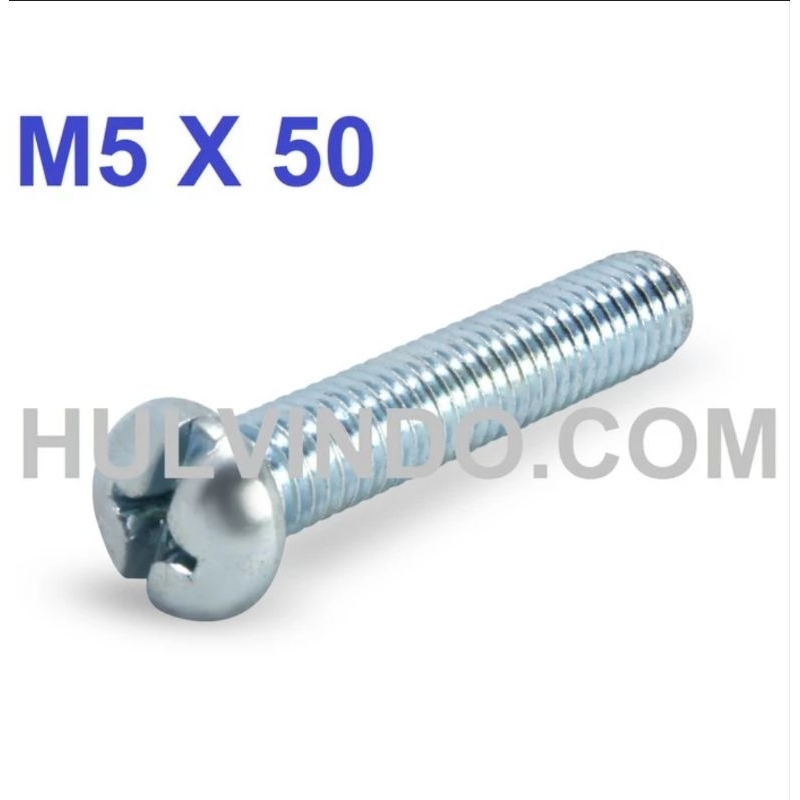Baut JP M5 x 50 / Baut M5x50 (Isi 50 pc)
