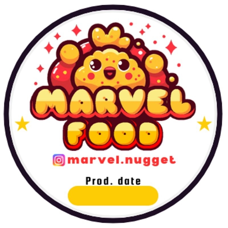 

Sticker Label Catering/Toples bahan Chromo/Vynill A3 (tanpa potong/+potong kiss cut)