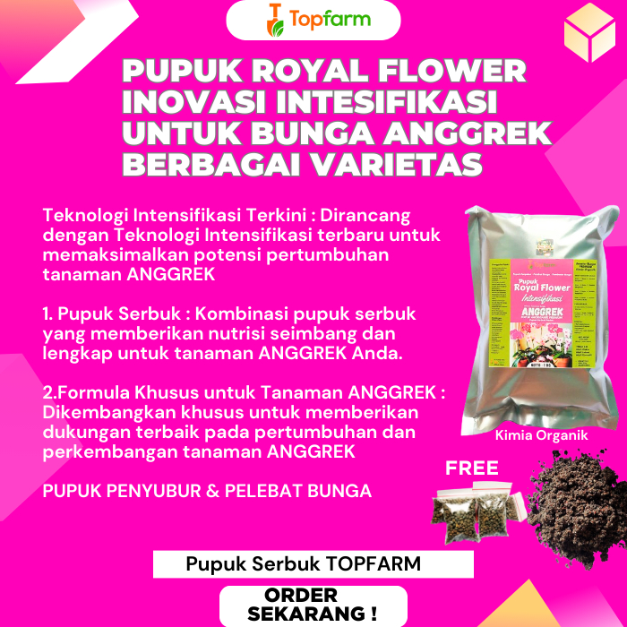 RB Pupuk Anggrek Cepat Berbunga / Pupuk Anggrek Rajin Berbunga / Pupuk Anggrek Agar Subur / Pupuk