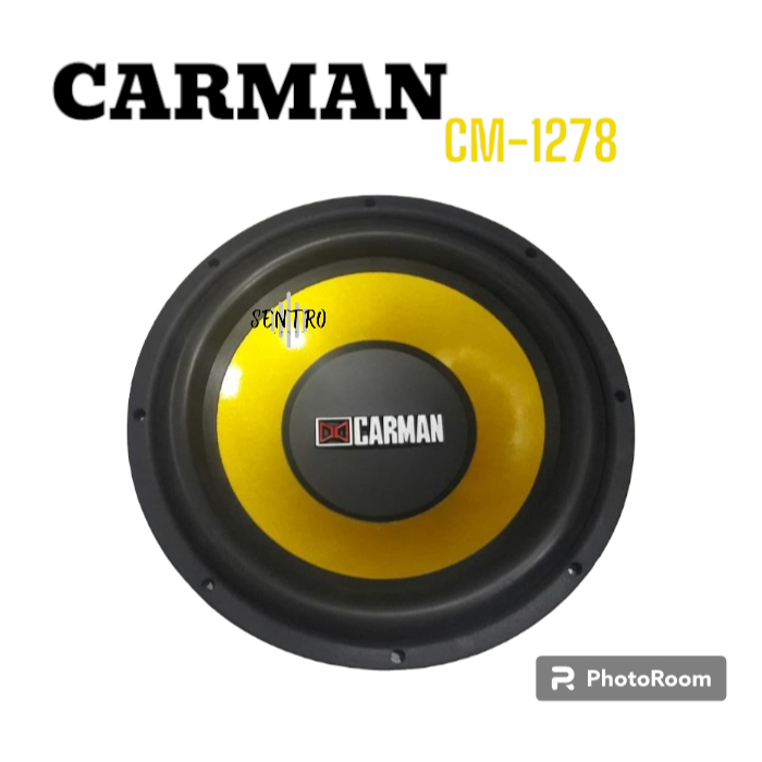 Subwoofer CARMAN CM-1278 subwoofer 12 inch carman - KUNING