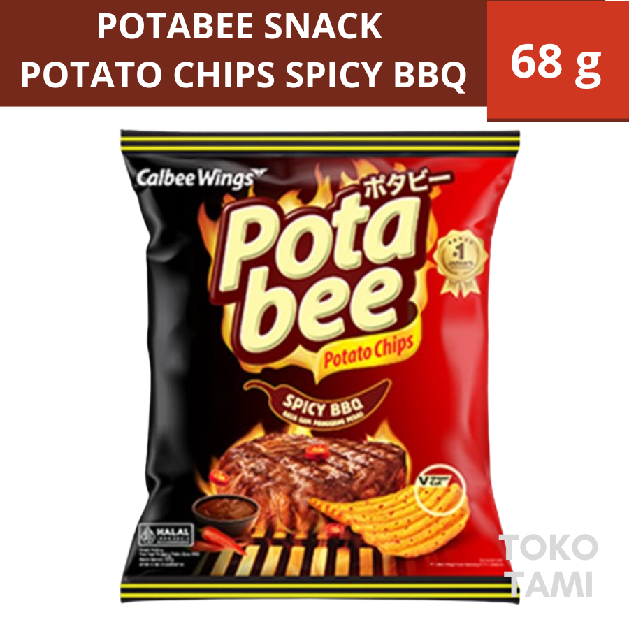 

Potabee Snack Potato Chips Spicy BBQ Kripik Kentang 68g