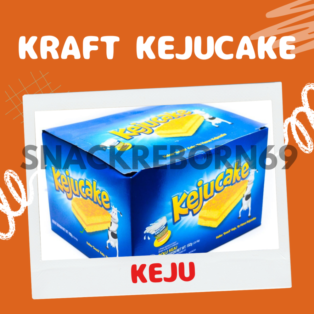 

Kraft Kejucake Bolu Keju Lembut 16 gram Isi 12 Pcs