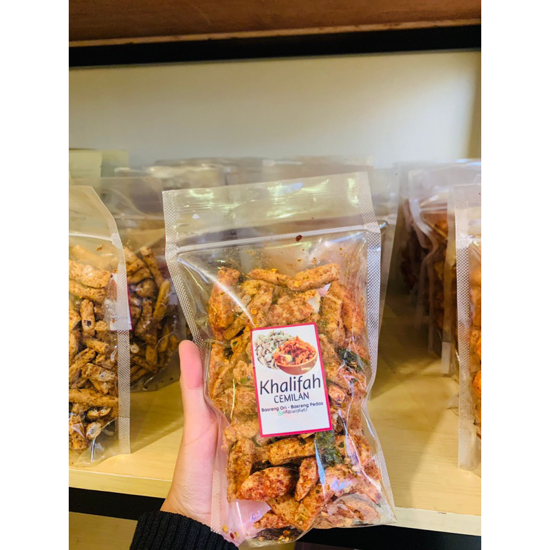 

Basreng Pedas daun jeruk