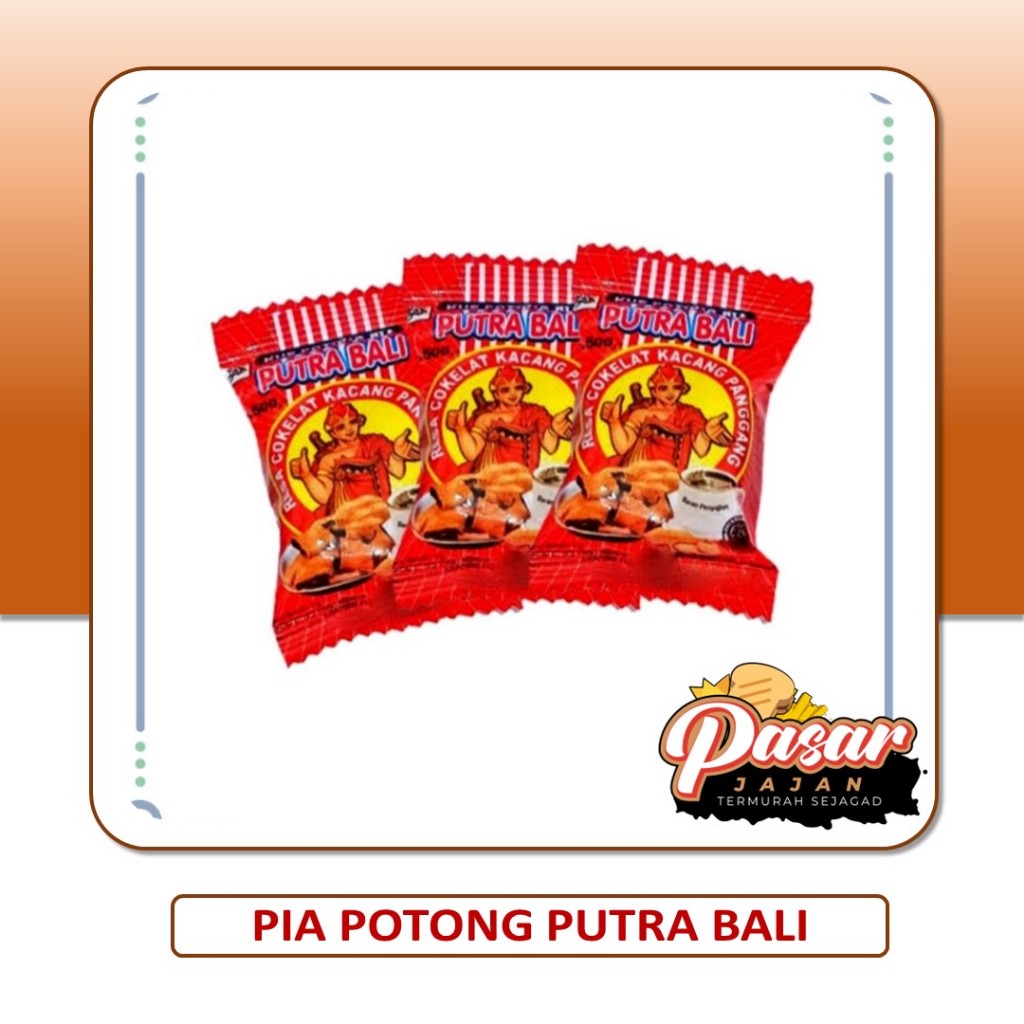 

Pia Potong Putra Bali Pia Kue Snack Jadul Renceng Isi 10X8Gr