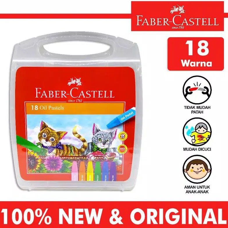 

PROMO SPESIAL Crayon Faber Castell 18 Warna Oil Pastel Ekonomis
