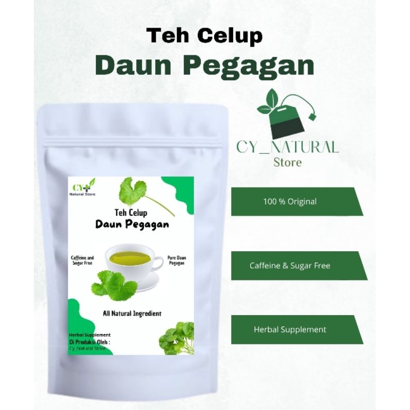 

Teh Celup Pegagan Original Isi 30 Kantong Teh, Pure Daun Pegagan Murni