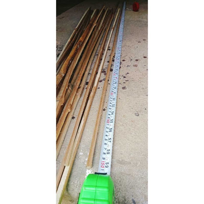 Bilah bambu petung sayap gapangan 150 cm, 0,8mm