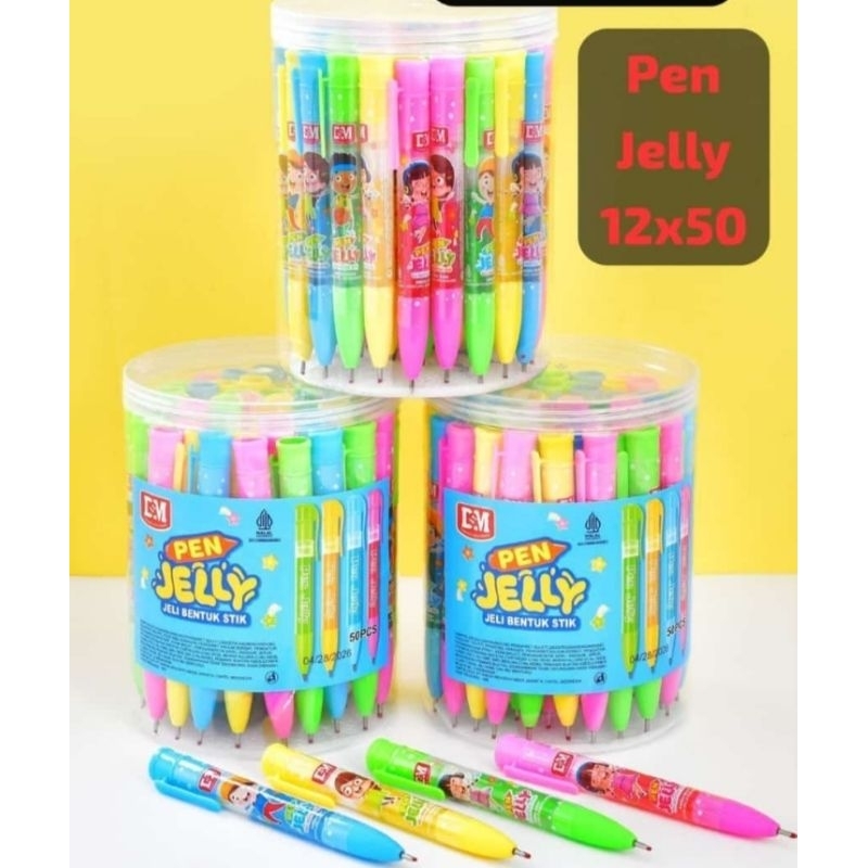 

Permen Pen Jelly DSM Bentuk Pensil Isi i 50 Pcs