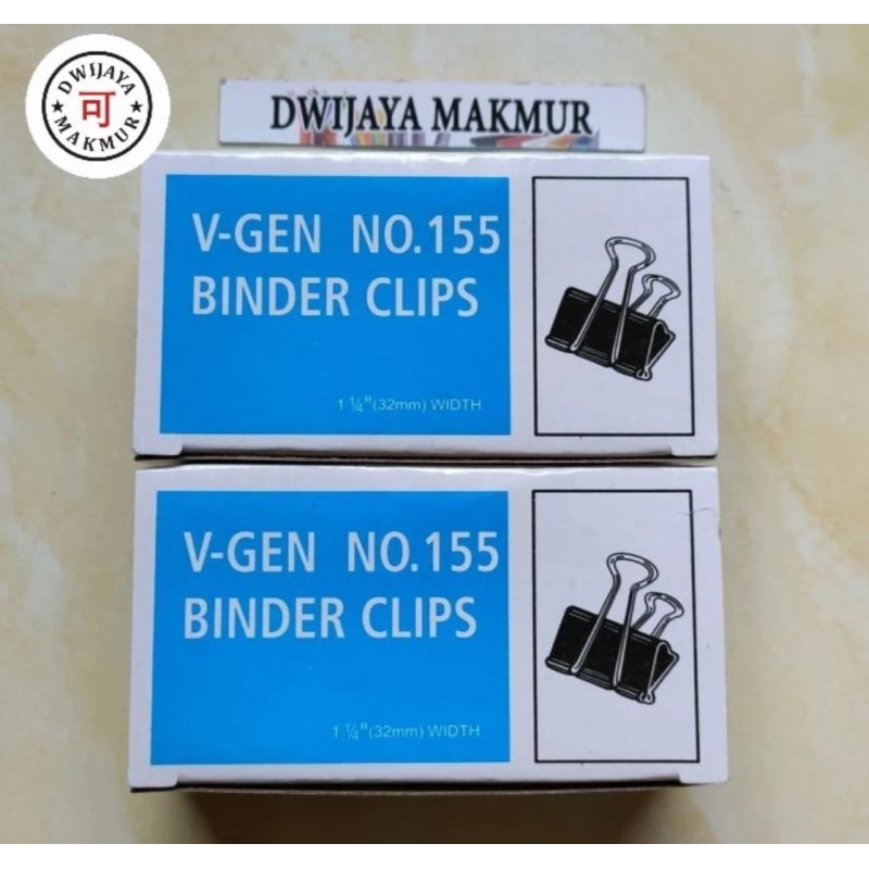 

Binder Clips No.155 Penjepit Kertas Sedang