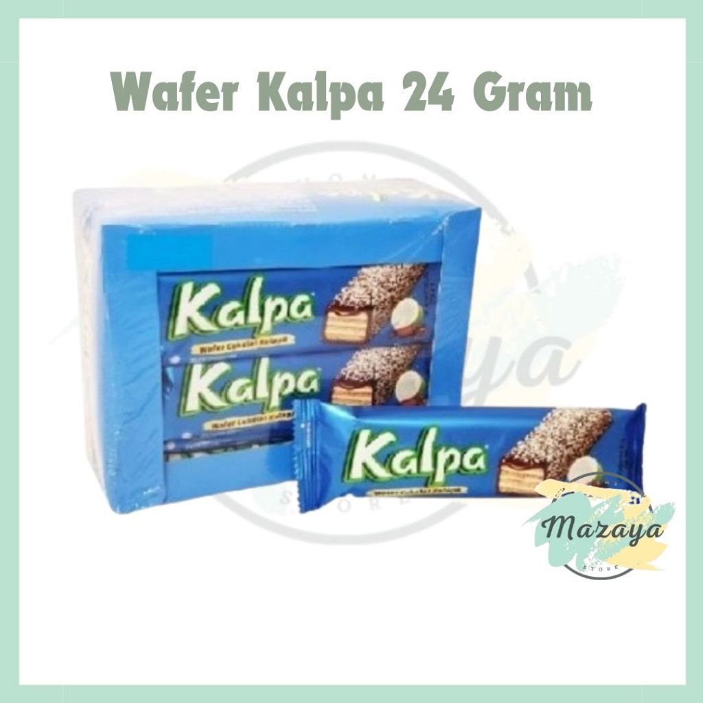 

KALPA WAFER COKELAT KELAPA NETTO 12 PCS X 24 GR - MAZAYA HOMESTORE