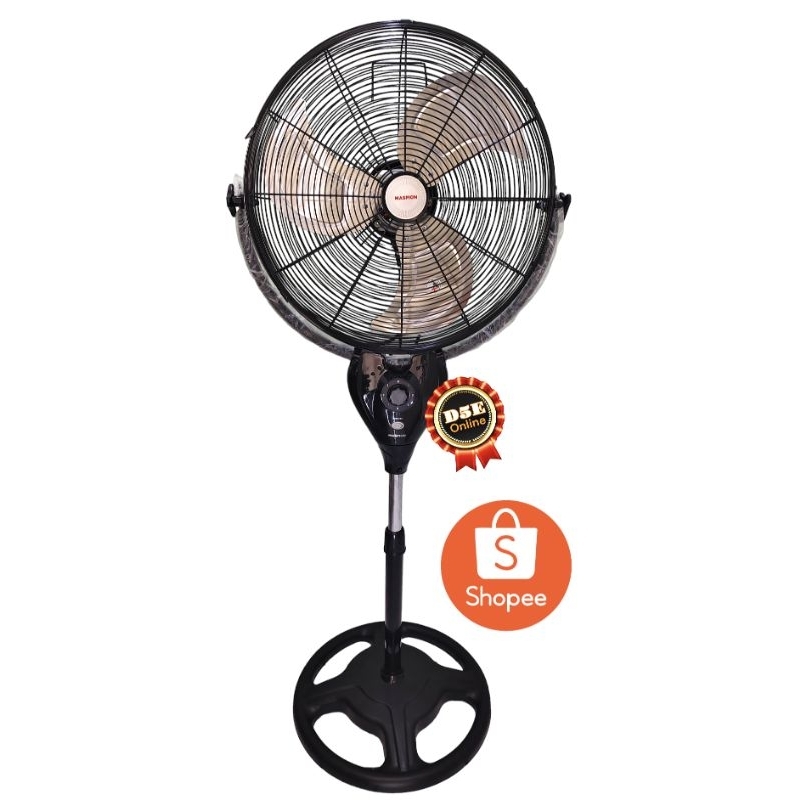 Maspion Powerfan stand fan kipas angin Maspion pw 507 s instan HiTAM (Best Seller) ukuran 20" kipas 