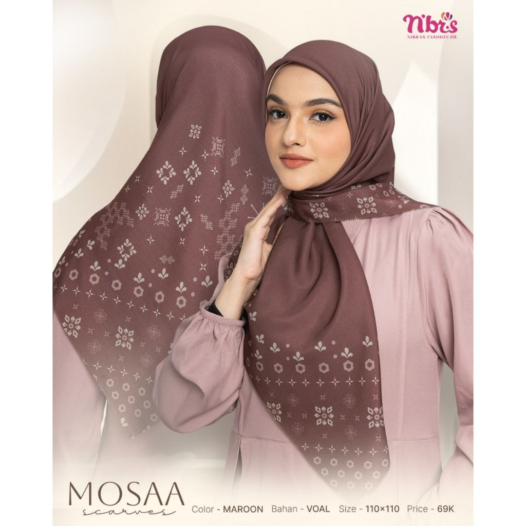 MOSAA SCARVES - MAROON