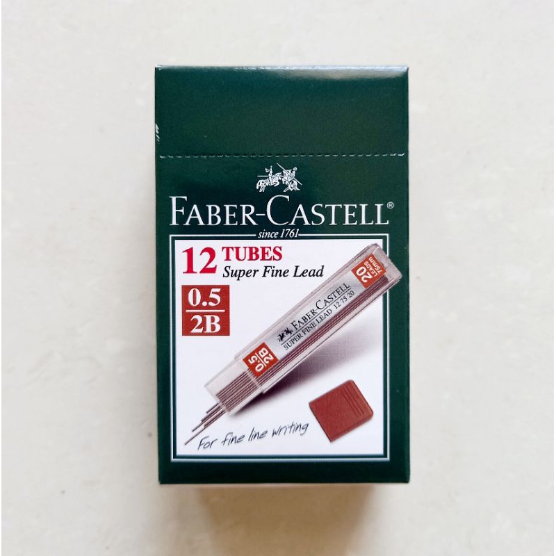 

[ LUSIN MURAH ] Isi Pensil Mekanik 2B Faber Castell 0.5 / 0.7 mm Super Fine Leads
