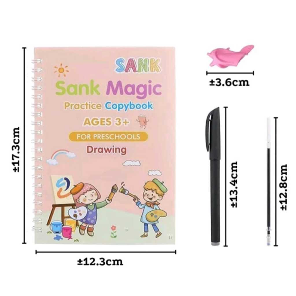 

Buku Belajar Tulis Anak Kecil Sank Magic Book 1Set isi 4Buku+Pulpen/ Buku Edukasi Belajar Menulis Anak Sekolah