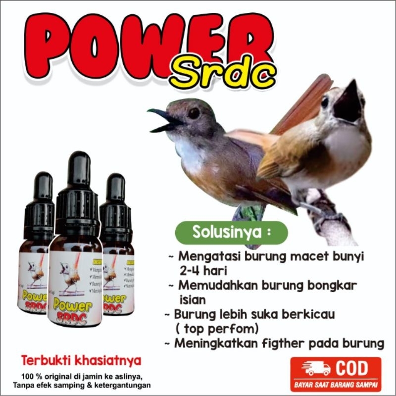 VITAMIN BURUNG SRDC PENGGACOR HARIAN DAN LOMBA ,DOPING, VITAMIN, JAMU BURUNG GACOR