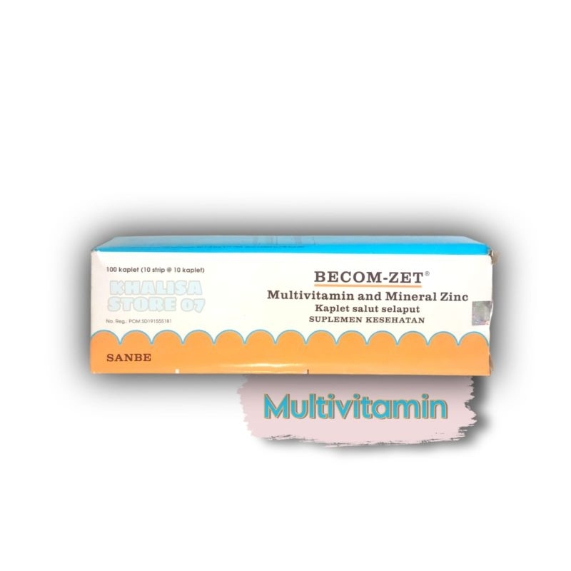 Becom Zet Isi 100 Tablet / Multivitamin / Becom Zet