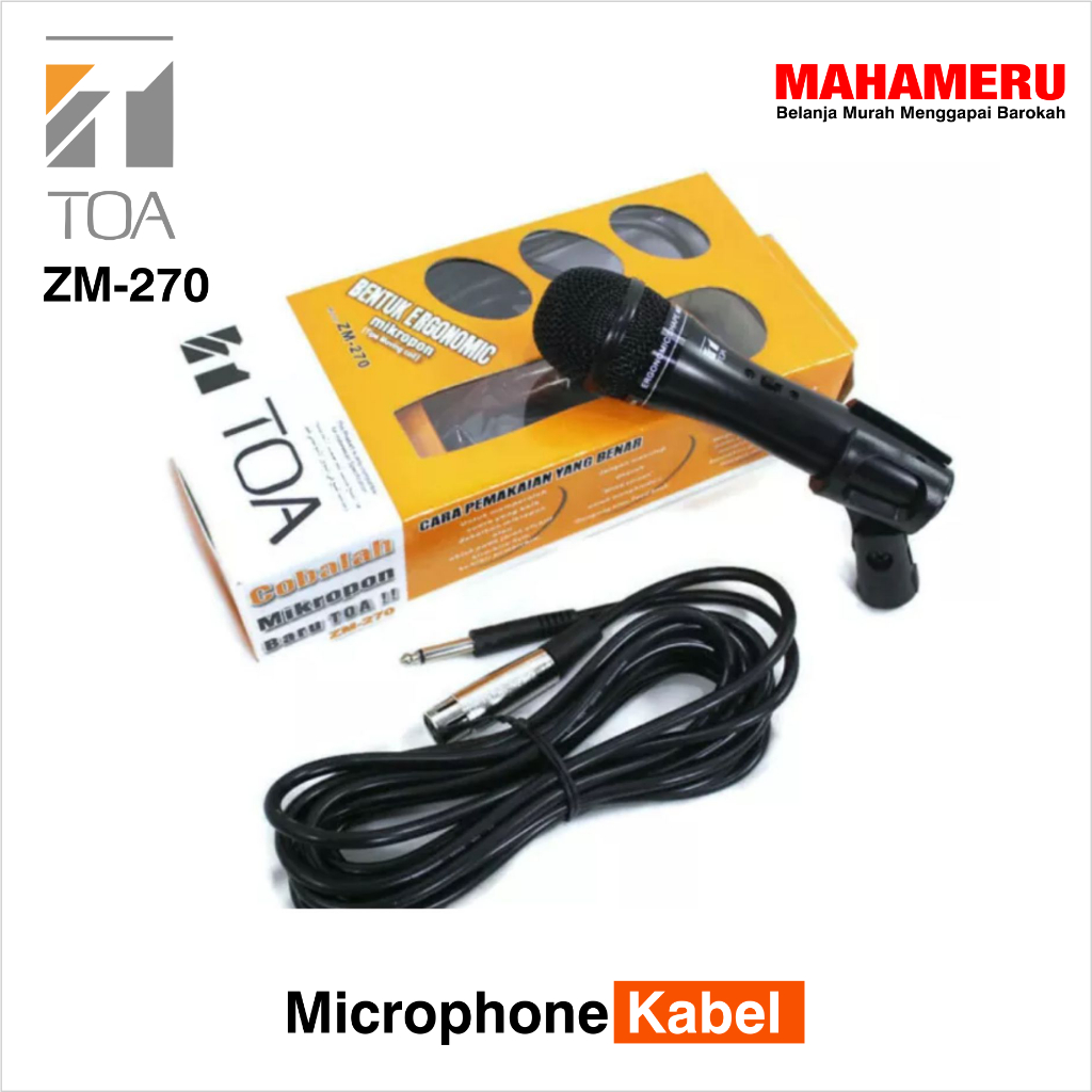 Microphone Kabel/Mikrofon Kabel TOA ZM-270