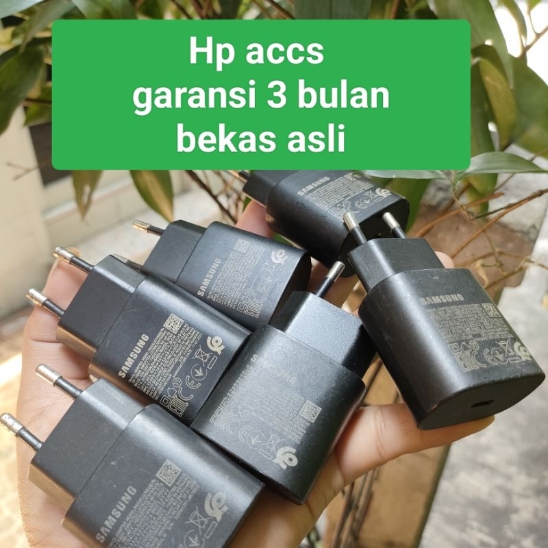 Adaptor Charger Samsung 25W Copotan Bekas asli Original bawaan hp