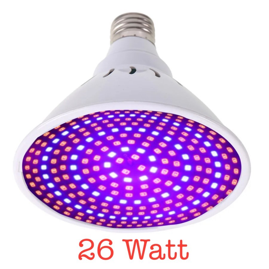 26W Lampu Tanaman Hidroponik Indoor UV Ultraviolet LED Grow Light Bulb