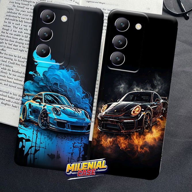 (MJA01) Softcase Vivo Y100 5G/Y100 4G Clear case Motif Mobil Pro Camera Camera belakang