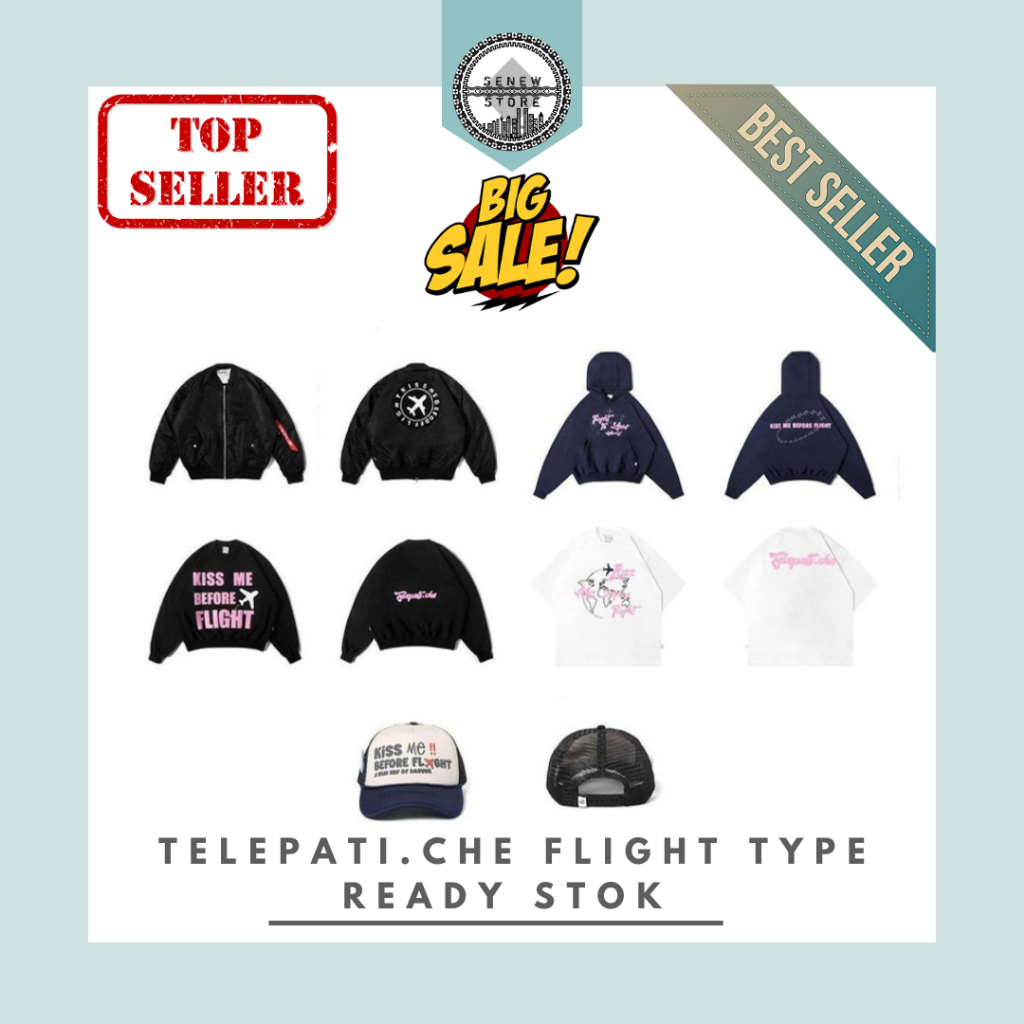 Telepati.che / Telepati Flight Type - Bomber Flight - Hoodie Flight - Crewneck Flight - Tee Flight -