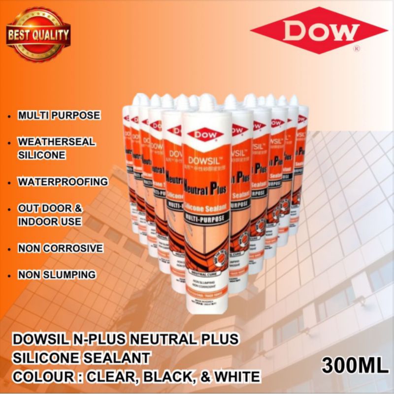 Silicone Sealant DOWSIL NEUTRAL PLUS / Lem Kaca Dowsil Netral Plus