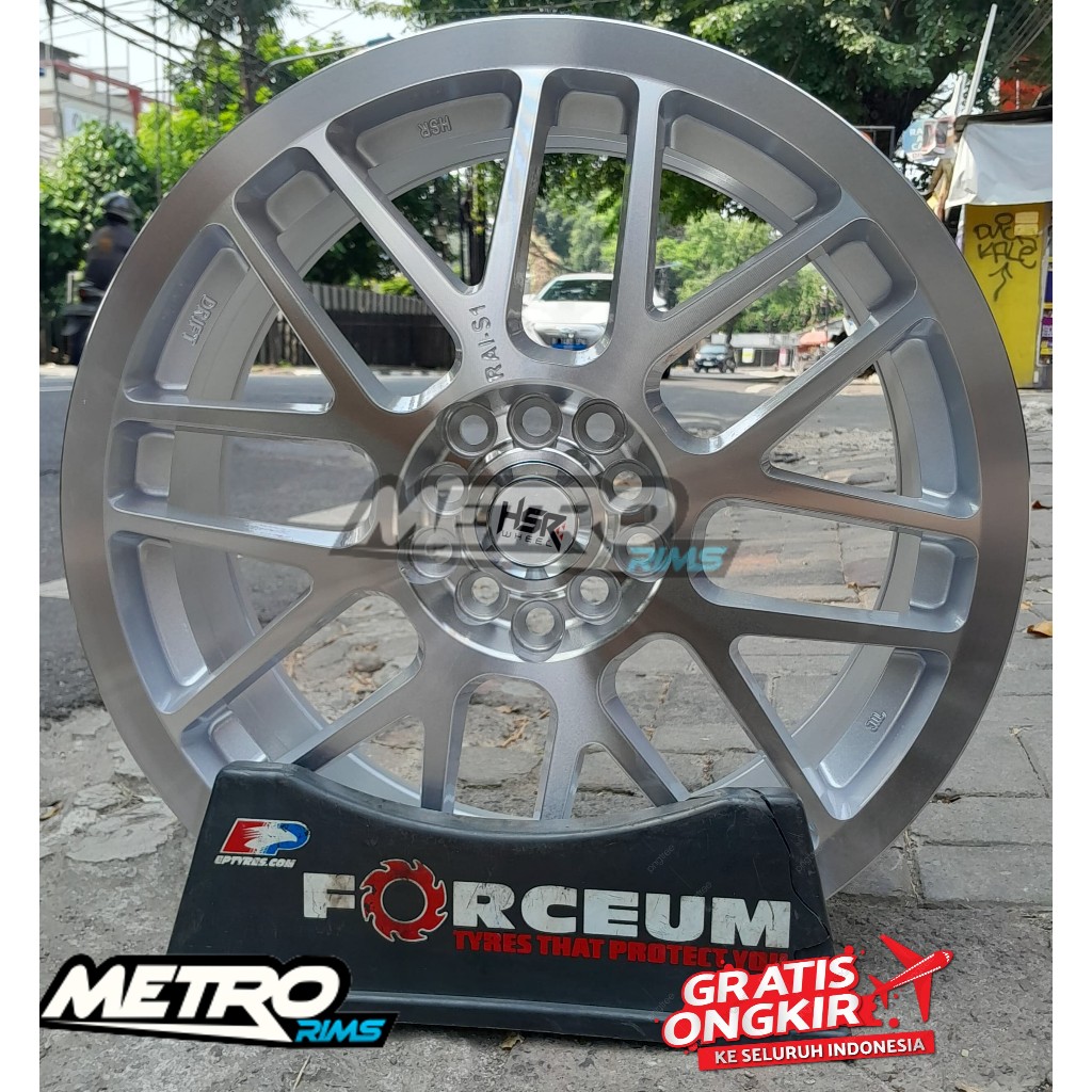 velg mobil racing ring 17 pcd 5x100-5x114,3 pnp buat semua mobil lobang baud 5x100-5x114,3 hsr rai-s