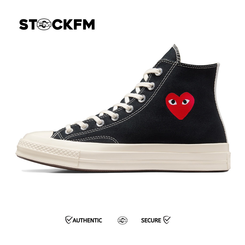Converse CDG Play Chuck Taylor 70s High Black Little Heart Original