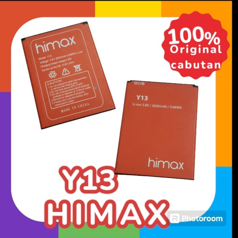 baterai himax Y13 original 100% cabutan