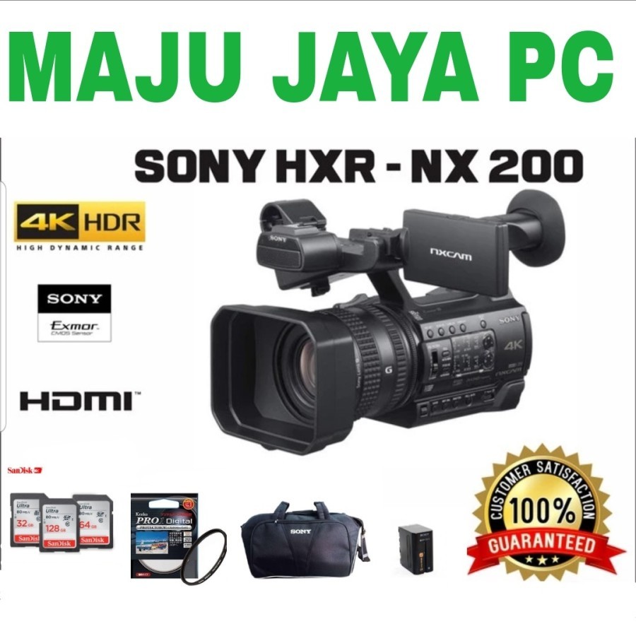 CAMCORDER SONY HXR-NX200 4K CAMCORDER PROFESIONAL