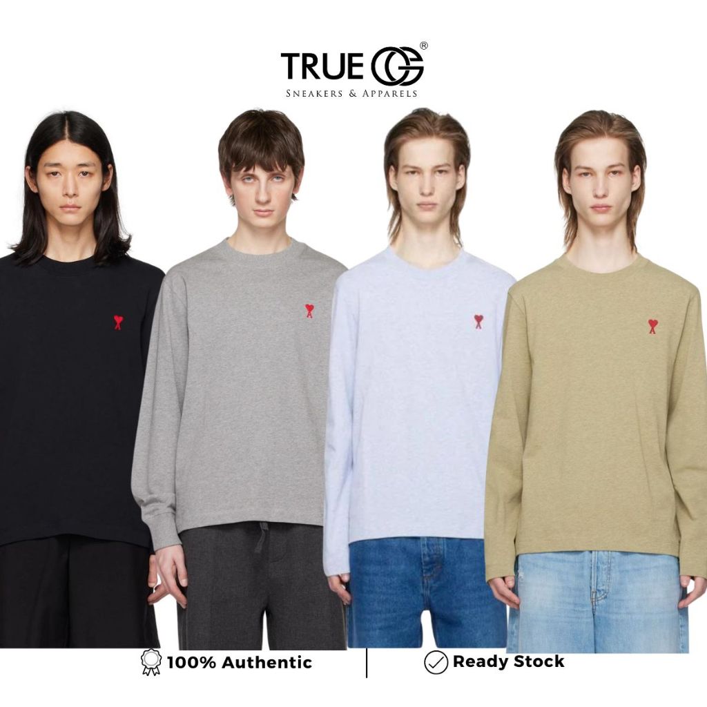 Ami Alexandre Mattiussi Ami De Coeur L/S T-shirt Authentic