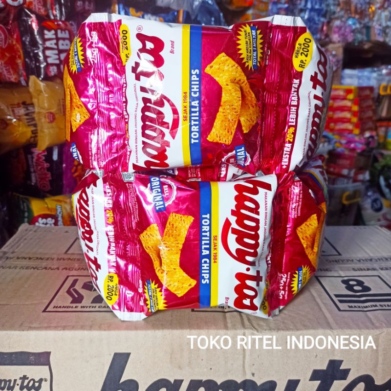 

Chiki Happy Tos Berhadiah (1 Renceng isi 10 pcs)/Ciki Berhadiah Happytos/Snack Chiki Berhadiah Happy Tos