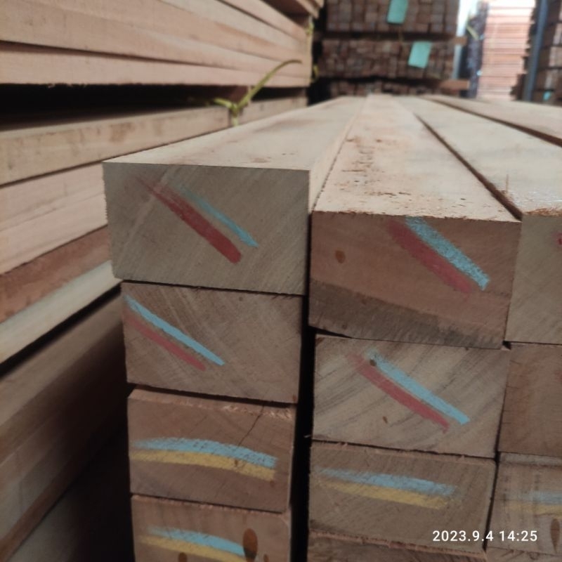 BALOK KASO KAYU BENGKIRAI KALIMANTAN 6 x 12 x 100 -  200 cm