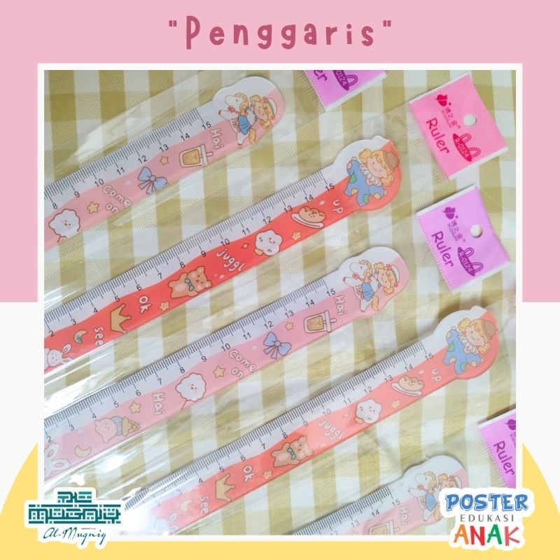 

Penggaris Anak Sekolah | ukuran 15 cm | lucu | Akrilik