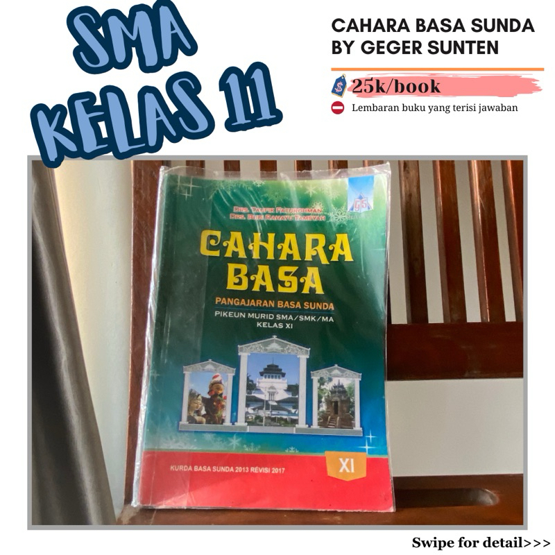 

CAHARA SUNDA KELAS 11 GEGER SUNTEN SECOND ORIGINAL PENERBIT