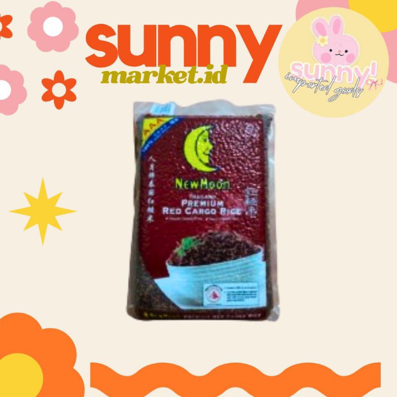 

SUNNYMARKET - NEW MOON NEWMOON THAILAND THAI PREMIUM RED CARGO RICE BERAS MERAH NASI MERAH BRAND NEW MOON 2 KG