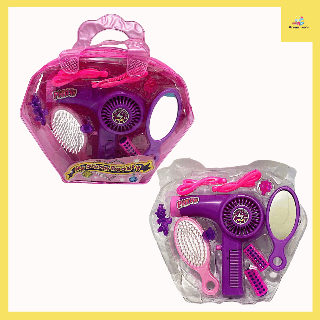 Mainan Anak Alat Alat Salon Kecantikan Salon Beauty Dengan Tas